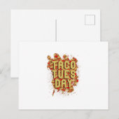 Taco dinsdag feestdagenkaart (Voorkant / Achterkant)