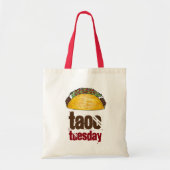 Taco Dinsdag Funny Tacos Foodie Canvas tas (Voorkant)