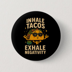 Taco, dinsdag Mindfulness Meditatie Zonnebril Humo Ronde Button 5,7 Cm