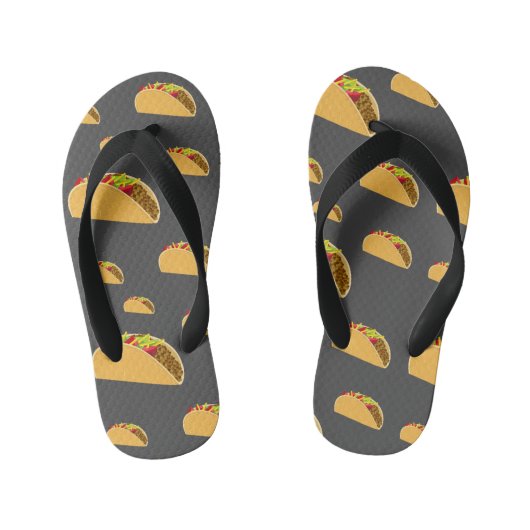 Taco Dinsdag Ontwerp - Kinder Teenslippers (Voetbed)
