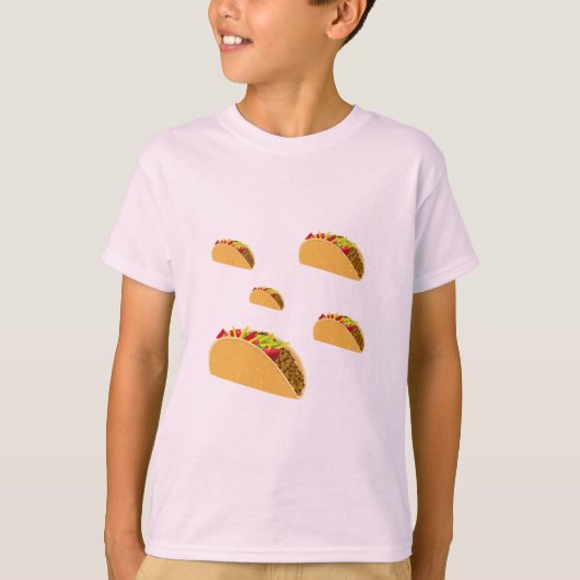 Taco Dinsdag Ontwerp - Kinderen Basic T-Shirt (Voorkant)