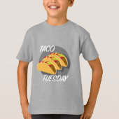 Taco Dinsdag Ontwerp - Kinderen Basic T-Shirt (Voorkant)
