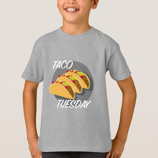 Taco Dinsdag Ontwerp - Kinderen Basic T-Shirt (Voorkant)