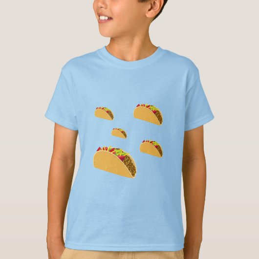 Taco Dinsdag Ontwerp - Kinderen Basic T-Shirt (Voorkant)
