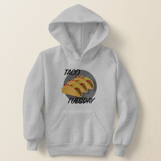 Taco Dinsdag Ontwerp - Kinderen Pullover Hoodie (Laagn)