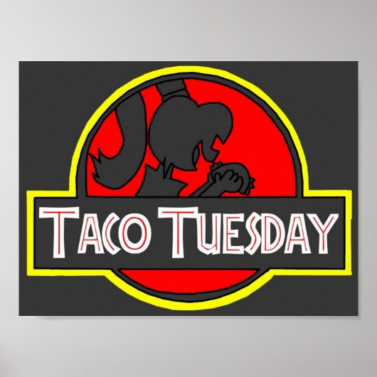 Taco dinsdag poster (Voorkant)