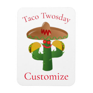 Taco dinsdag Saguaro Cactus Thunder_Cove Magneet