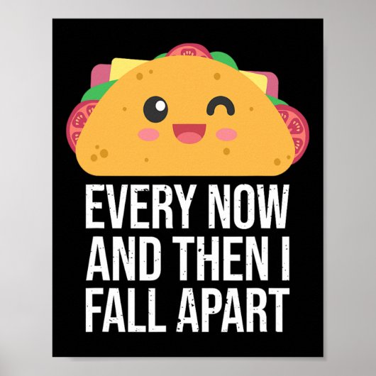 TACO DINSDAG zo nu en dan herfst ik Kawai uit elka Poster (Voorkant)