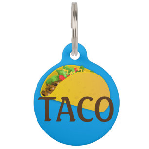 Taco Dog Label Huisdierpenning