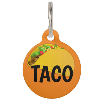 Taco Dog Label Huisdierpenning