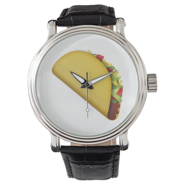 Taco - Emoji Horloge (Voorkant)