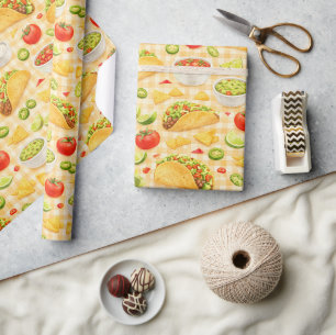 Taco- en Nacho-patroon Cadeaupapier