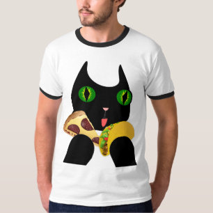 TACO EN PIZZA CAT Funny T-shirts