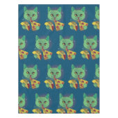 Taco en Pizza Cosmic Space Cat Tafelkleed (Voorkant)