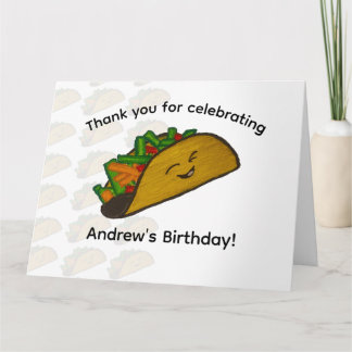 Taco Feest Dank Je Bedankkaart