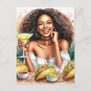 Taco Feest Met Margarita Uitnodiging Briefkaart