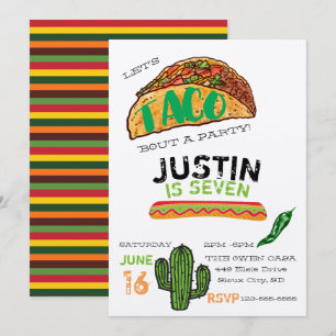 Taco Feest Uitnodiging