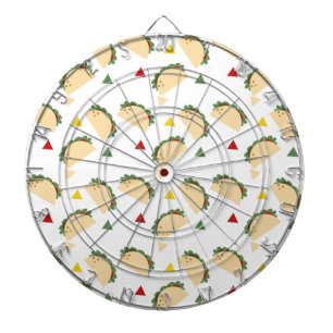 Taco Feest Verjaardag Confetti Fiesta Geometrisch Dartbord