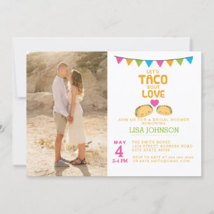 Taco Fête des mariées Photo Invitation Taco Bout L