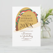 Taco Fiesta Brunch Afstuderen Uitnodiging (Staand voorkant)