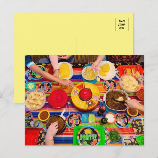 Taco Fiesta Foodie Briefkaart (Voorkant / Achterkant)