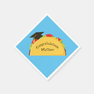 Taco Fiesta Graduation Party Servet