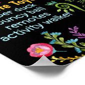 Taco Fiesta Mexican Milestone 2e verjaardag Poster (Hoek)