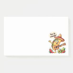 Taco Fiesta mit Gitarre und hispanischem Flair Post-it® Notes