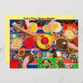 Taco Fiesta Personnalisable Invitation de fête (Devant / Derrière)