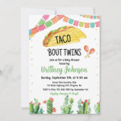 Taco Fiesta Twin Baby shower Invitation Mexicaine (Devant)