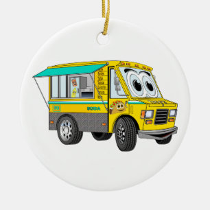Taco Food Truck Cartoon Keramisch Ornament