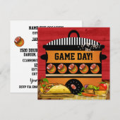 TACO FOOTBALL GAME DAY Uitnodiging (Voorkant / Achterkant)