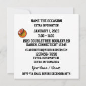 TACO FOOTBALL GAME DAY Uitnodiging (Achterkant)