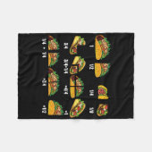 Taco Fraction Wiskunde Docenten Terug naar School Fleece Deken (Voorkant (Horizontaal))