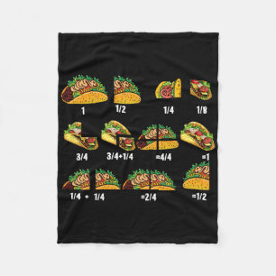 Taco Fraction Wiskunde Docenten Terug naar School Fleece Deken