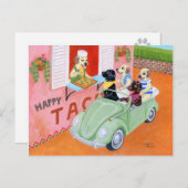 Taco Fun Labradors Briefkaart (Voorkant / Achterkant)