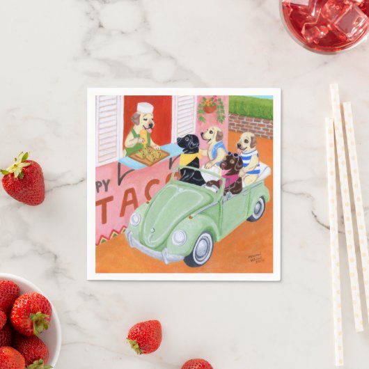 Taco Fun Labradors Servetten (Insitu)