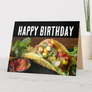 TACO FUNNY BIRTHDAY CARD-KAARTEN KAART