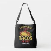 Taco Funny Gezegde ik hou echt van Tacos Crossbody Tas (Achterkant)