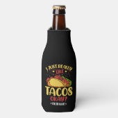 Taco Funny Gezegde ik hou echt van Tacos Flesjeskoeler (Fles Voorkant)