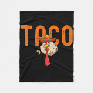 Taco gaat altijd op de loop fleece deken