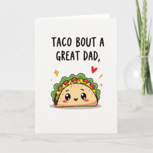 Taco Geweldige Vader Grappige Kaart