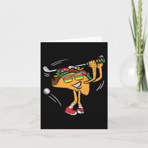 Taco Golfspeler Cinco de Mayo Mexicaanse Golfer Et Kaart