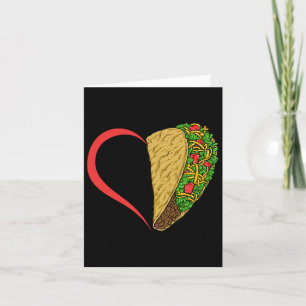 Taco Hart Taco Dinsdag Cinco De Mayo Taco Liefhebb Kaart
