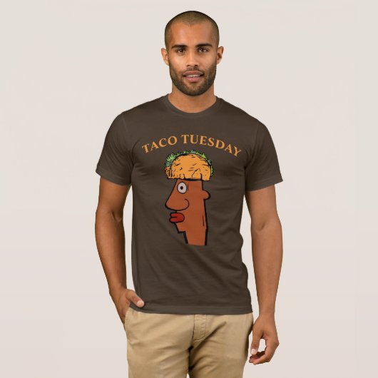 Taco Head, modifier le texte T-shirt (Devant entier)