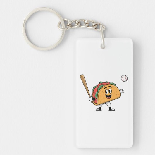 Taco-honkbalpret Sleutelhanger (Voorkant)