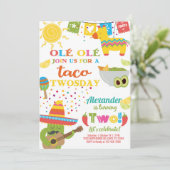 Taco Invitation à l'anniversaire du Jour du Jour d (Debout devant)