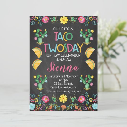 Taco Invitation du 2e anniversaire du Mexique (Debout devant)