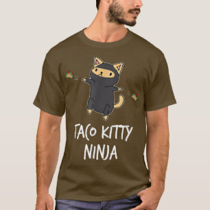 Taco Kat Ninja Funny Cat T-shirt