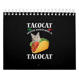 Taco & kat - Tacocat-gespeld achterwaarts is tacoa Kalender